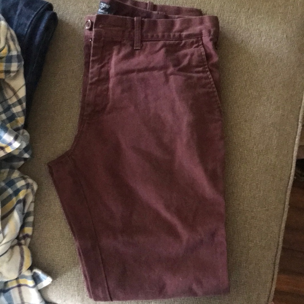 Maroon khakis